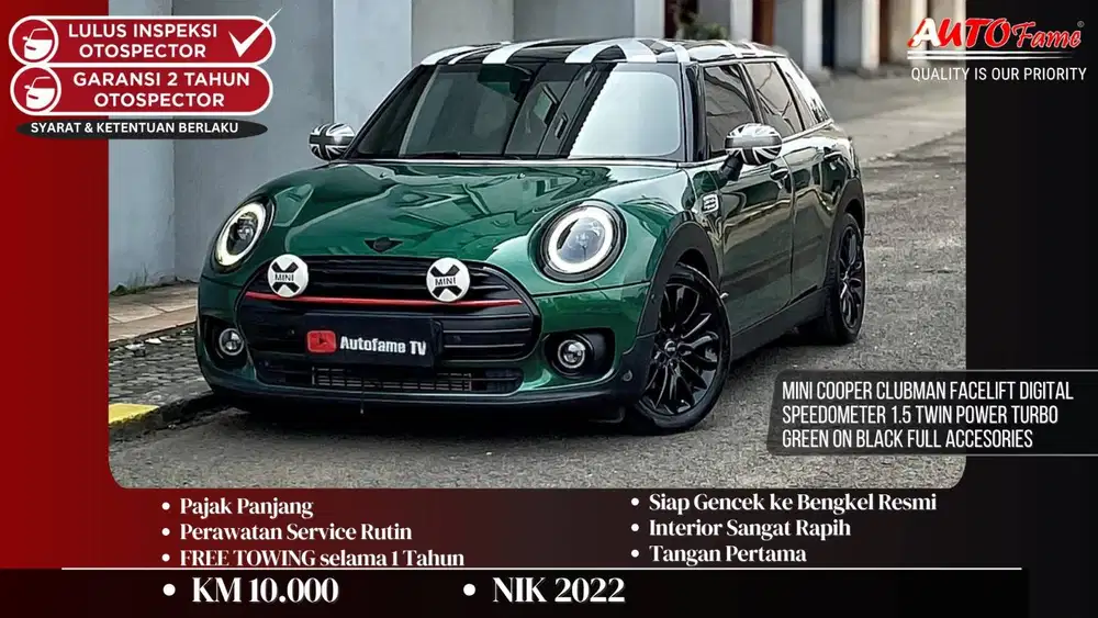 Mini Cooper Clubman Facelift Digital Speedometer NIK 2022