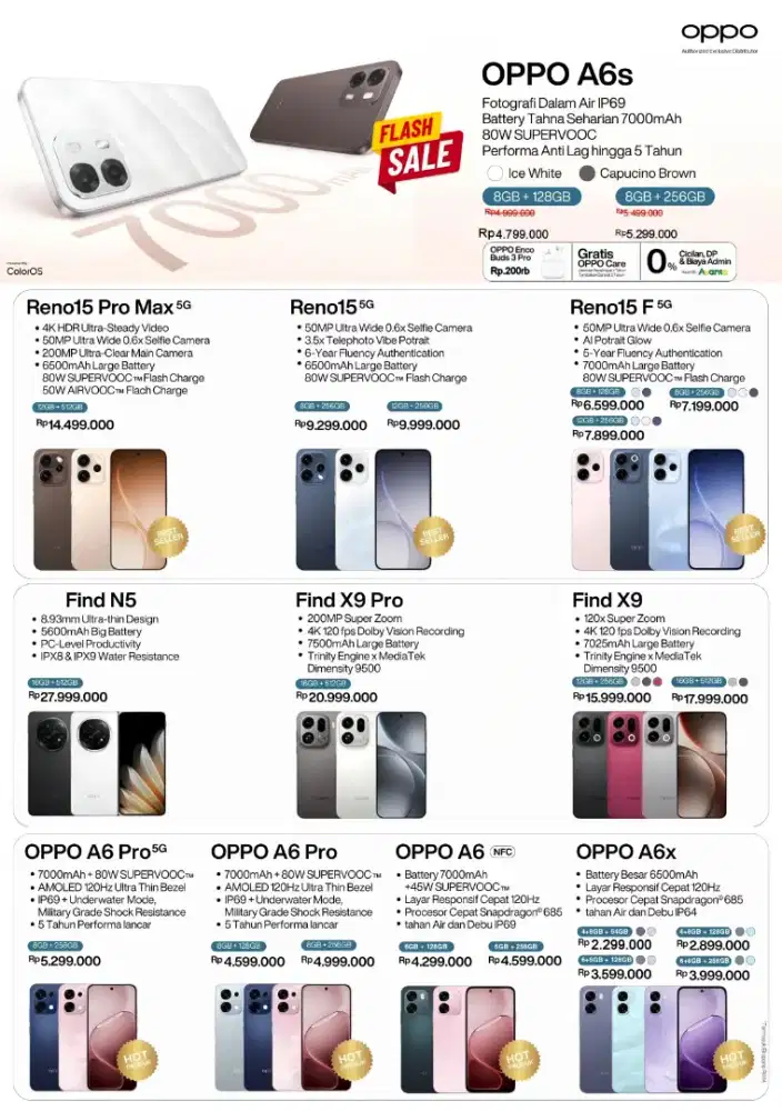 OPPO A6 SERIES KREDIT TANPA DP