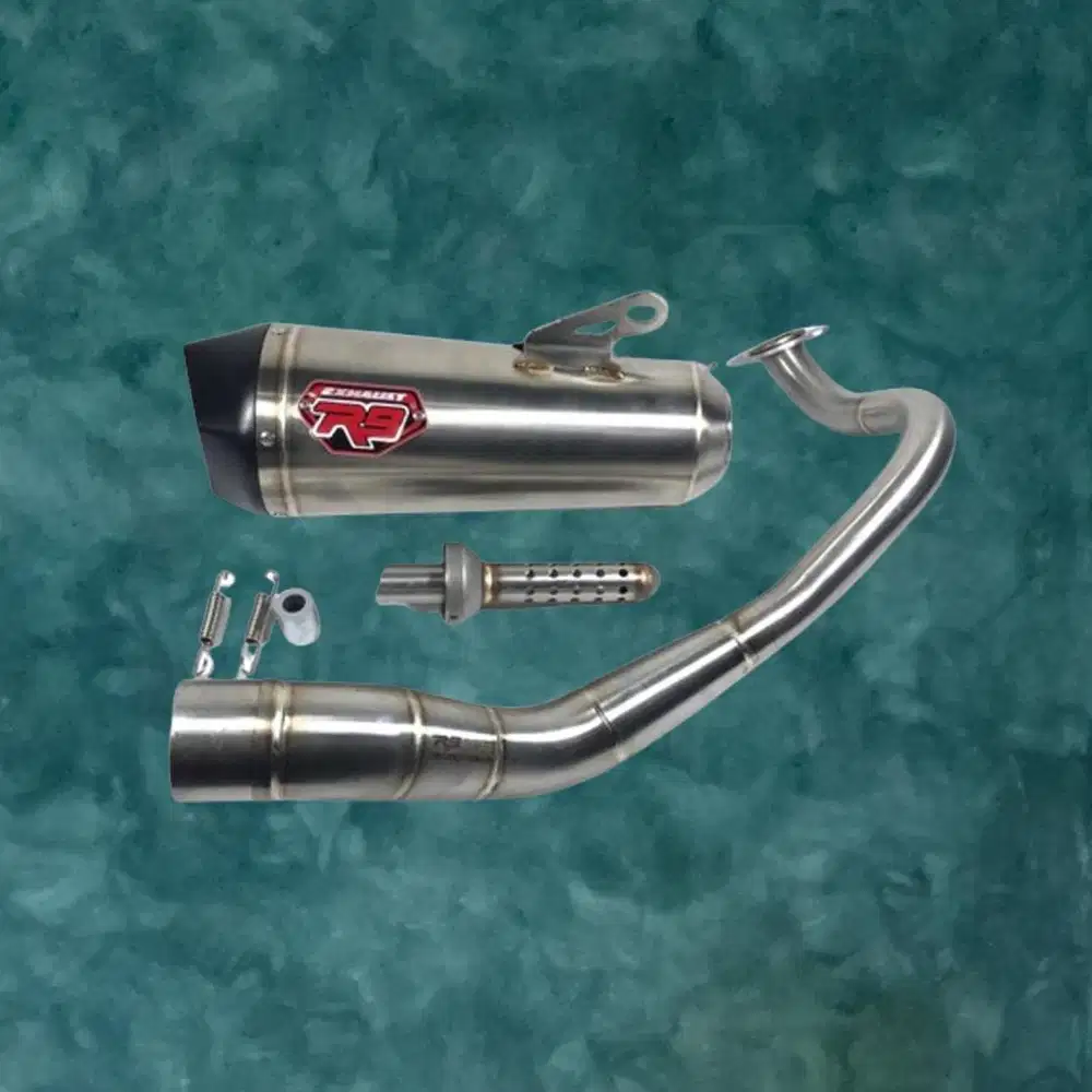 Knalpot R9 Alpha Series Nmax Old/New Original Fullsystem