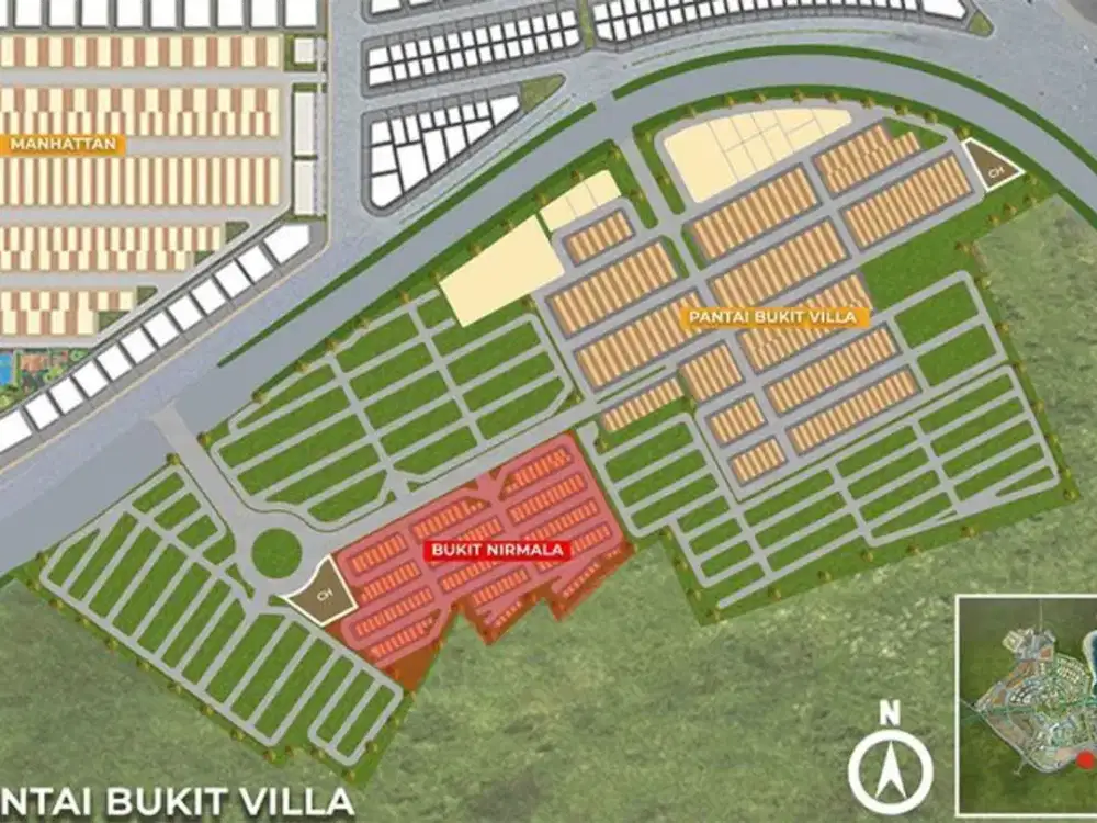 Rumah Cluster Bukit Nirmala 6x12.5 PIK2 – Unit Gress, Paling Depan, Harga Spesial