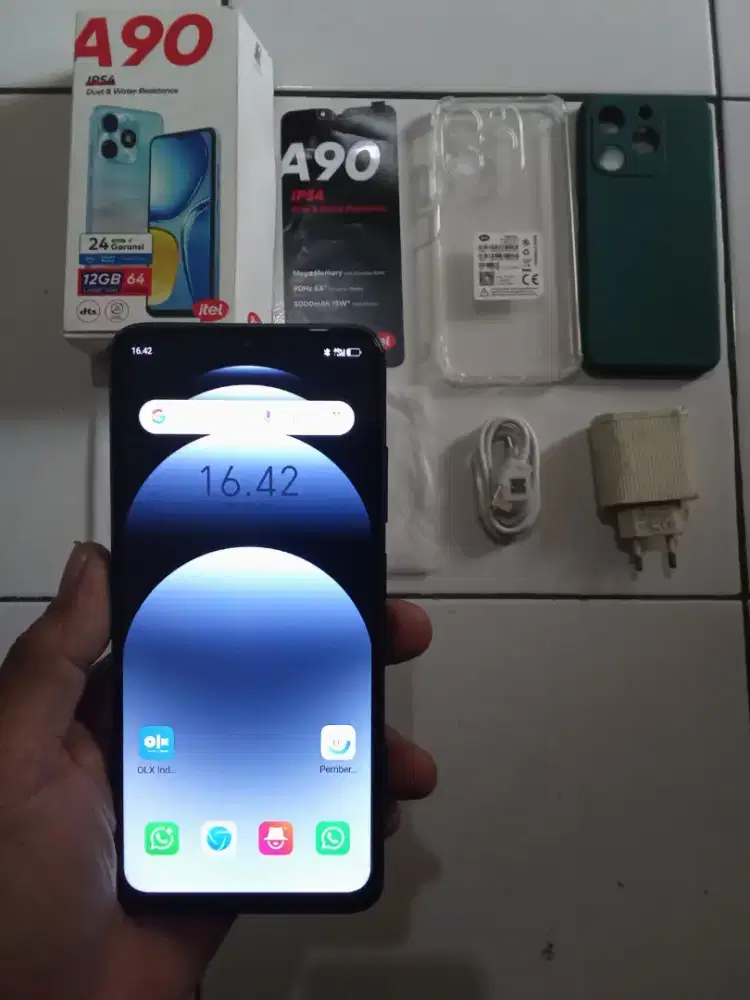 Itel A90 Lengkap (RAM 4+8GB, Internal 64GB, OS 14, Bat 5000mAh)Normal