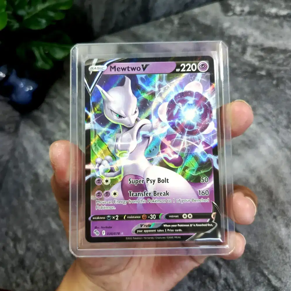 Kartu pokemon Mewtwo Holo Original English asli