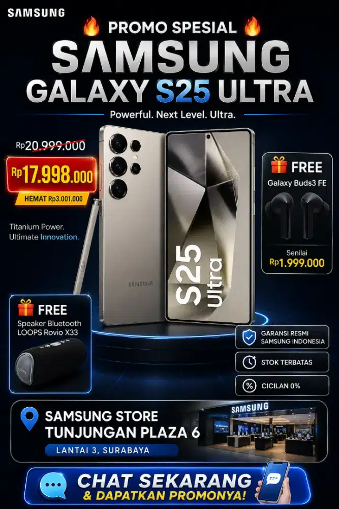 SAMSUNG GALAXY S25 ULTRA FREE BUDS 3 FE