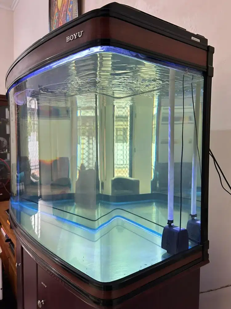 BOYU Set Aquarium dan Kabinet (Akuarium dan Kabinet)