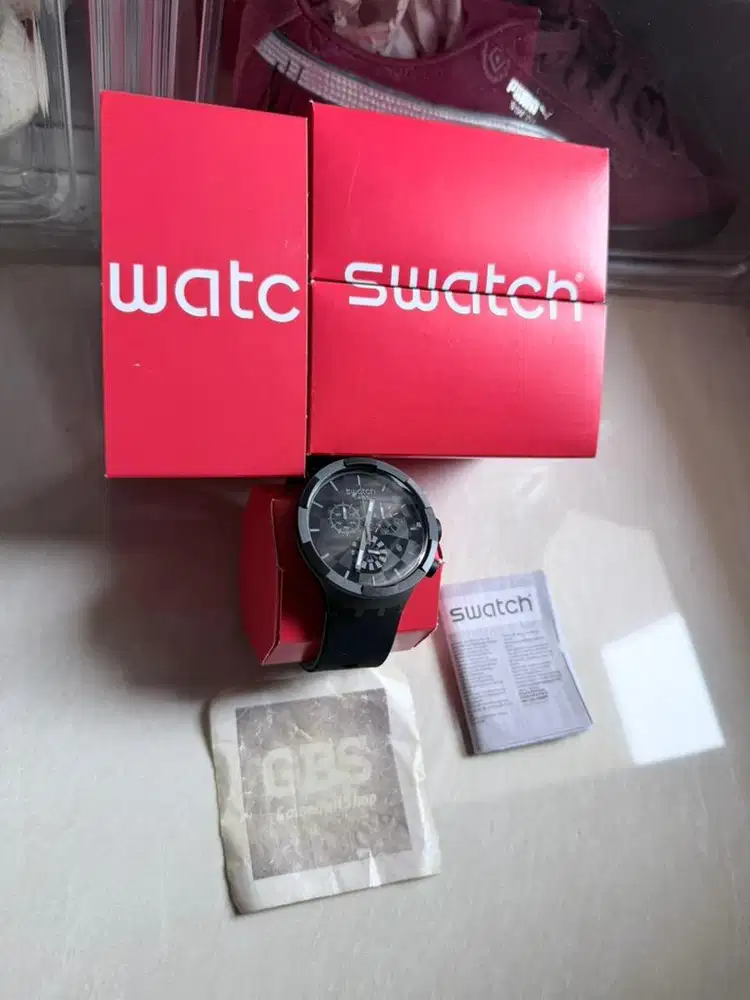 Swatch Big Bold Past The Horizon Black SB05B113