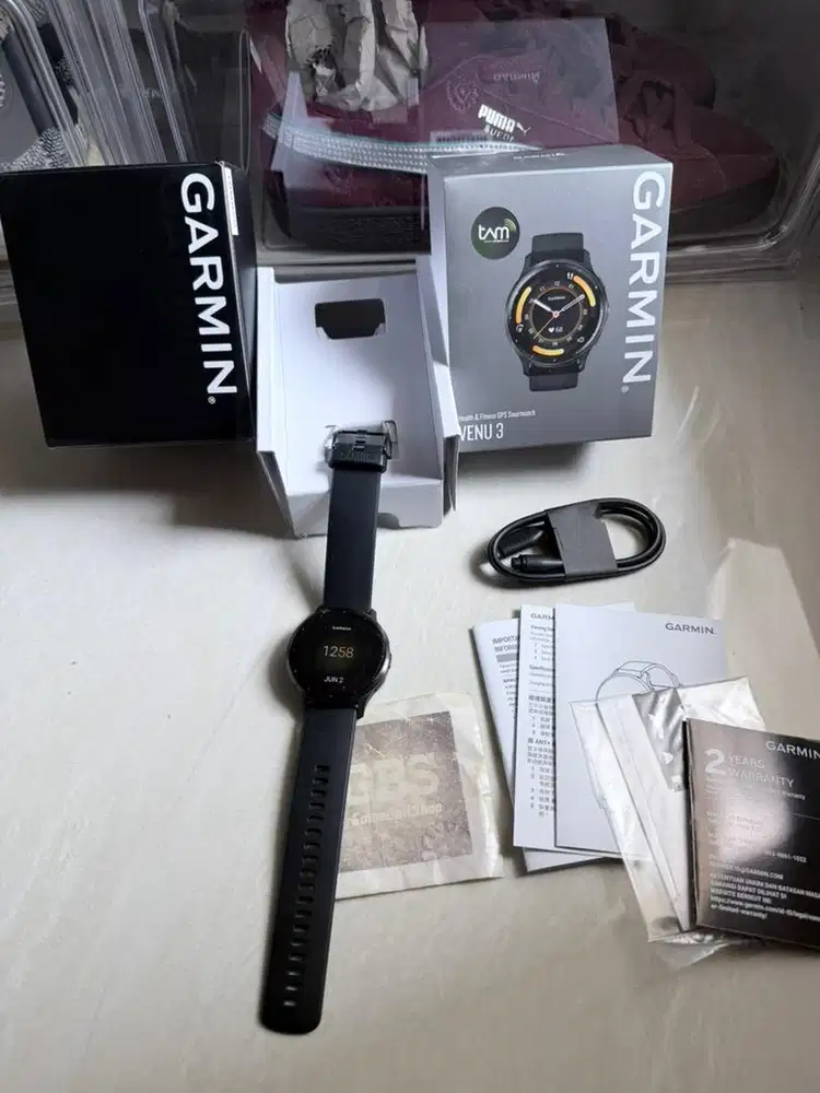 Garmin Venue 3 Garansi Resmi TAM GPS WIFI Black Unisex
