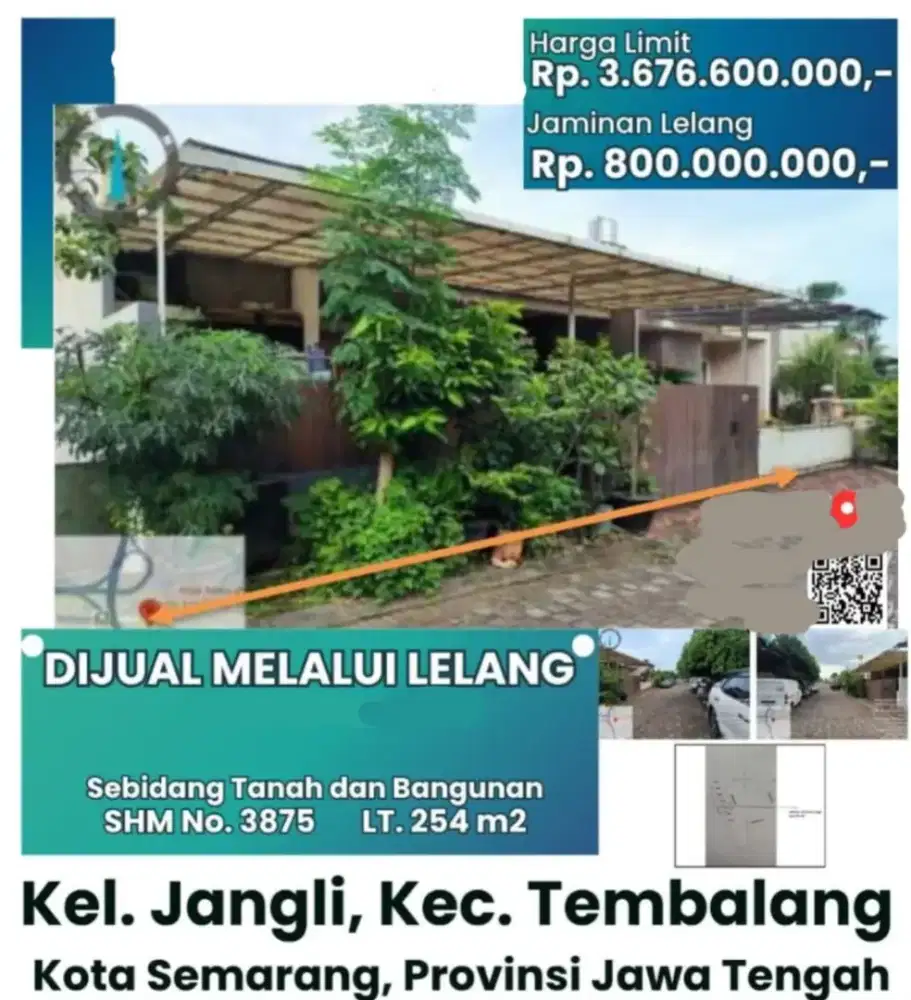 Dijual Rumah 1 Lantai Jangli Tembalang