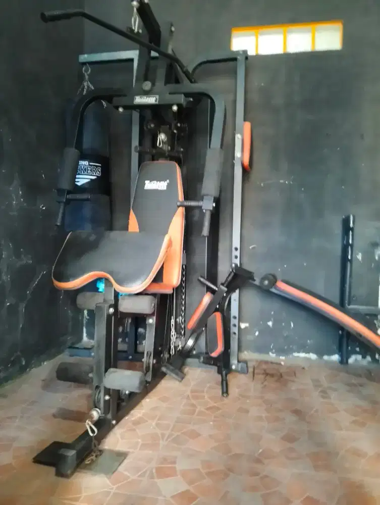 Home gym 3 sisi + samsak Alat olahraga fitnes