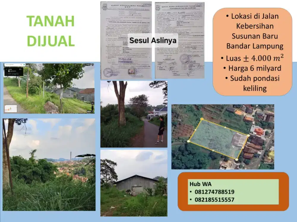 Jual Tanah 4000 m2