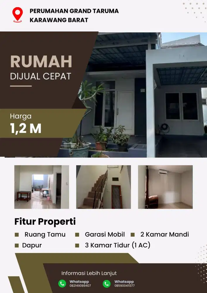RUMAH SIAP HUNI LOKASI STRATEGIS HARGA 1,2M
