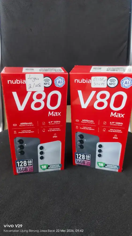 Nubia V80 Max 8+8/128 NFC Baru spesial promo termurah