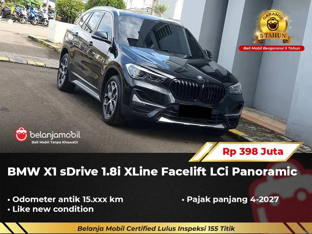[ LOW KM 15RB ] BMW X1 X 1 sDrive 1.8i XLine Facelift LCi 2021/2022