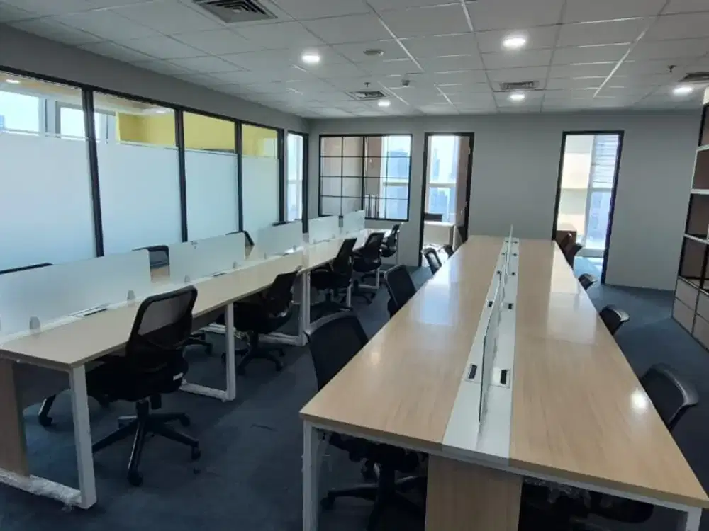 Disewakan Kantor Full Furnished Siap Pakai di Menara Karya | View Timur | Premium Office Space