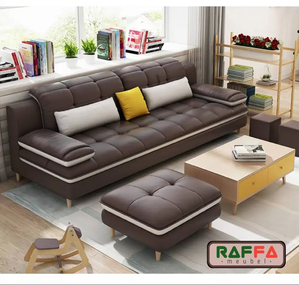 Sofa Scandinavian Retro Bisa Request Bahan & Warna, COD Jabodetabek