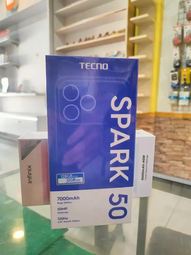 TECNO SPARK 50 6/128 promo+bonus cash & credit garansi Resmi