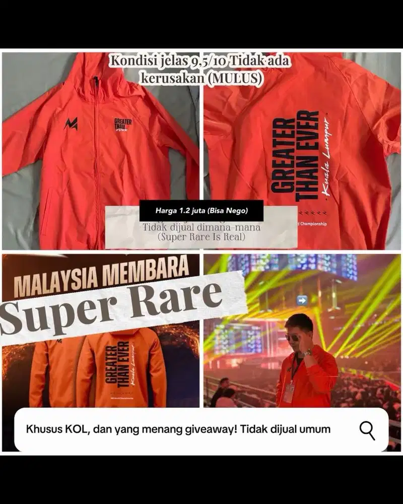 Jaket Parasut Moonton “GREATER THAN EVER”