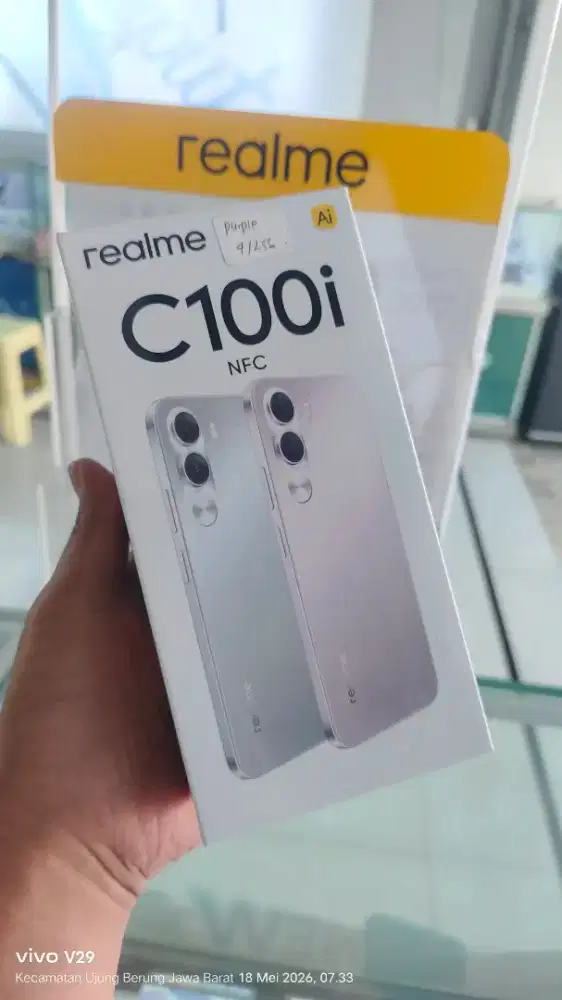 Realme C100i 4+8/256gb NFC 7000 Baru segel box promo terlaris