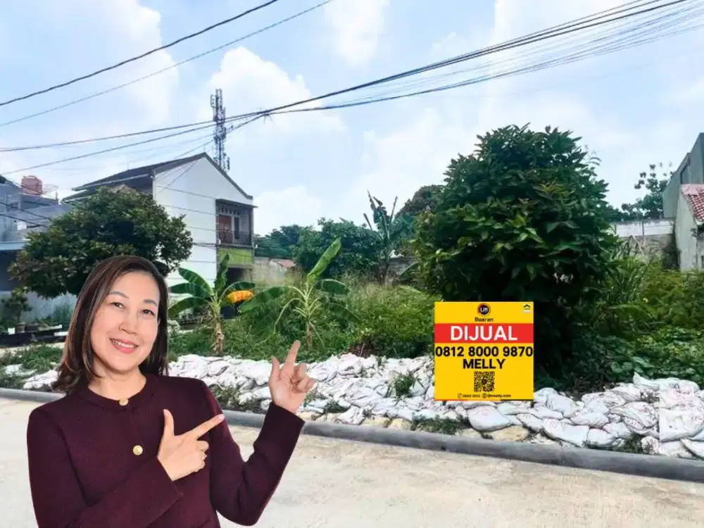 Tanah Hoek di Perumahan Radiance Villa, Jatimurni, Jatiwarna, Kota Bekasi