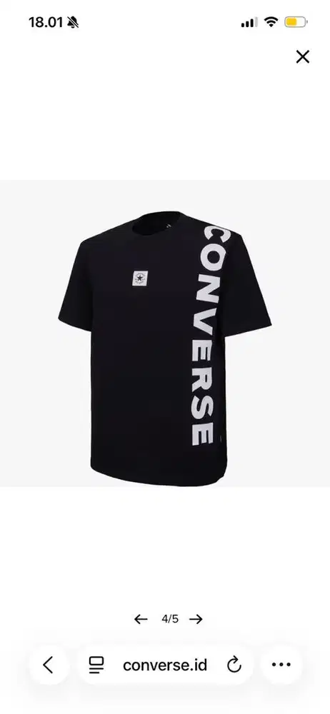 Converse patch tee black