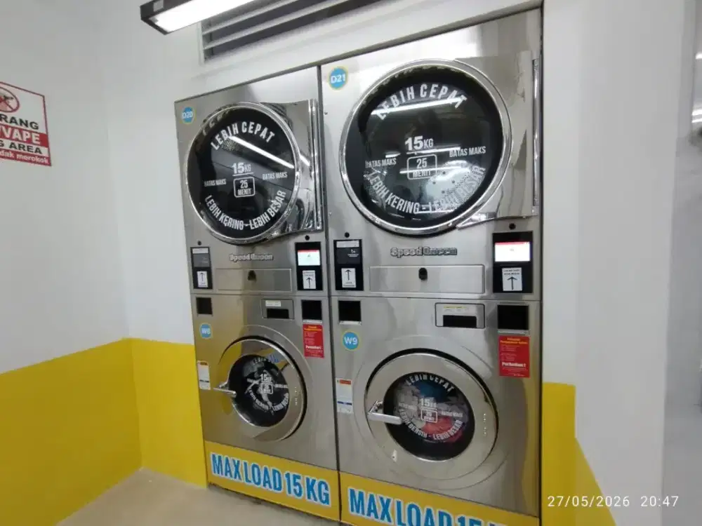 Loker laundry bubble Kelapa lilin
