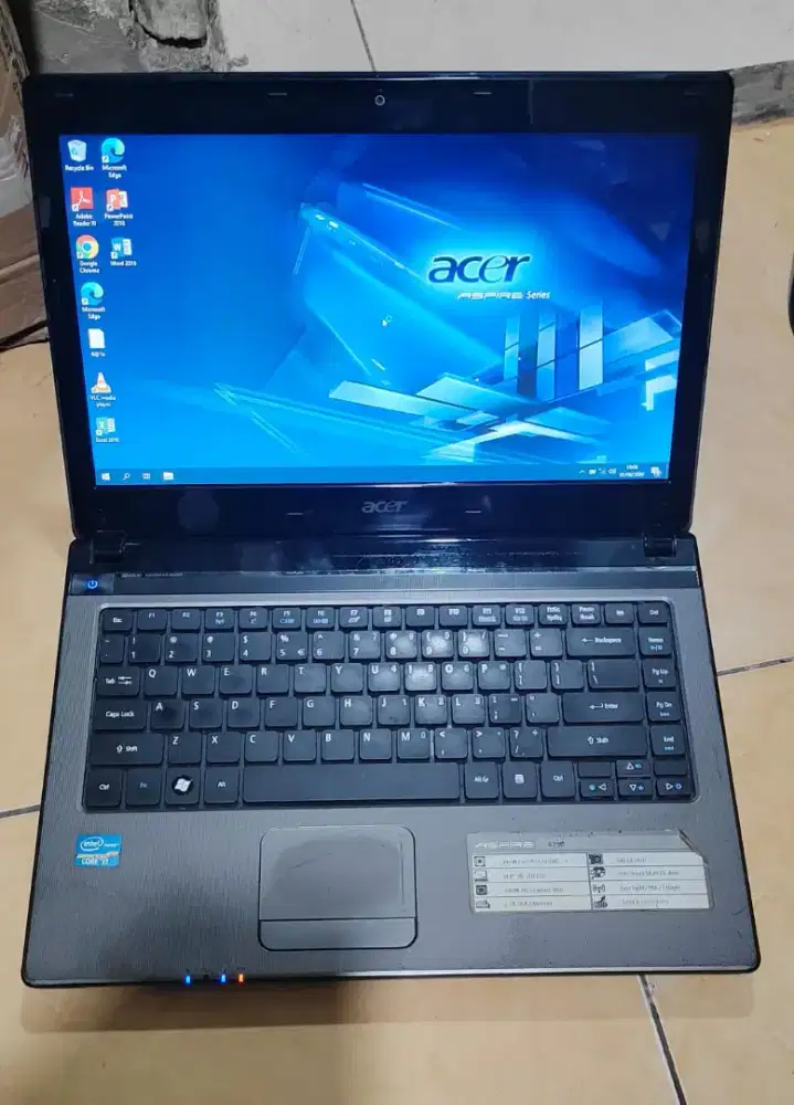 Laptop Acer 4750 Core i3 RAM 4 GB