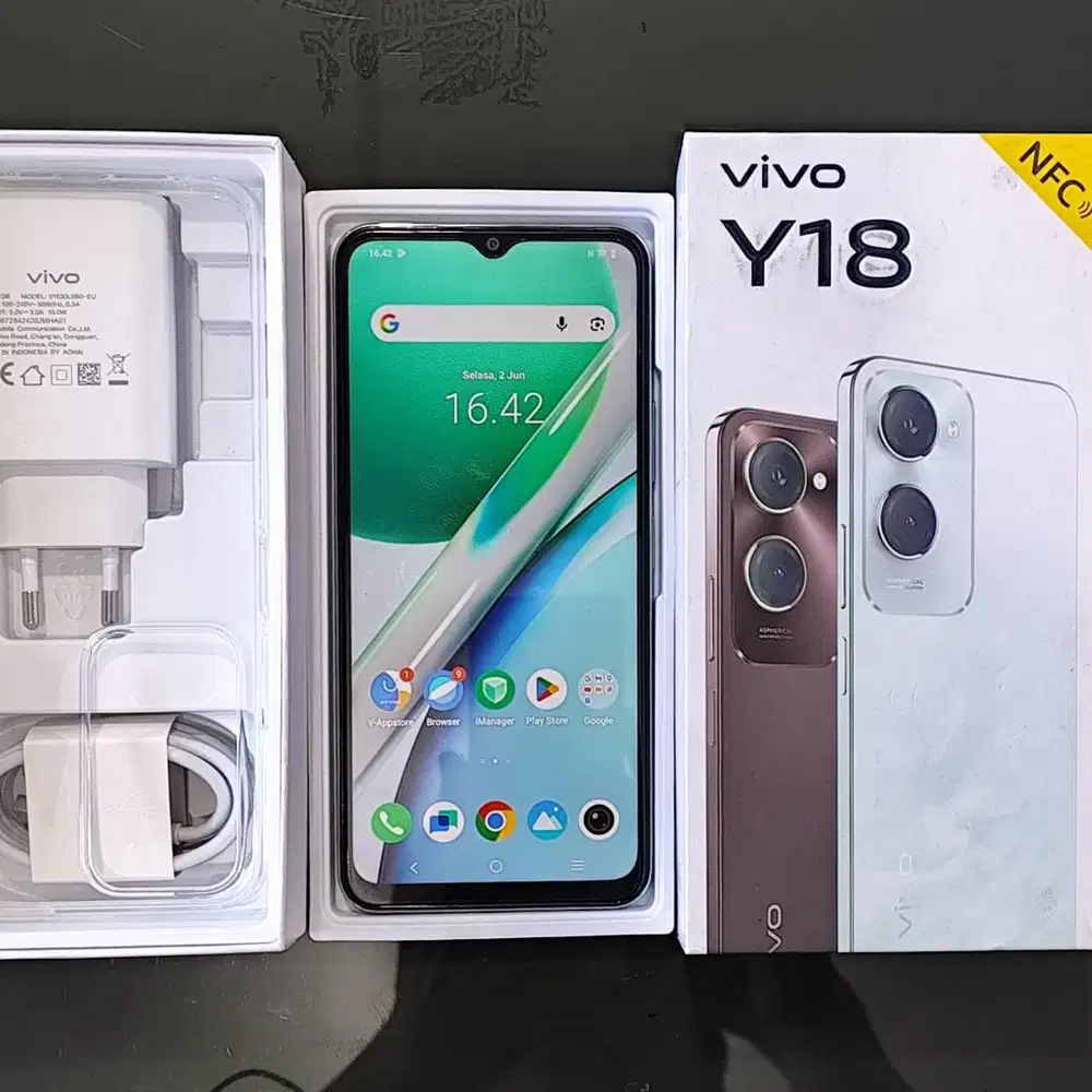 Vivo Y18 4/64GB Lengkap Mulus Like New