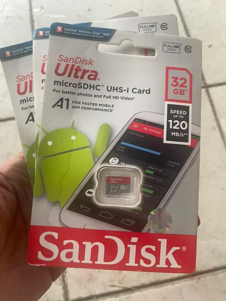 Memory Microsd Sandisk Ultra 32 GB Speed 120/Mb