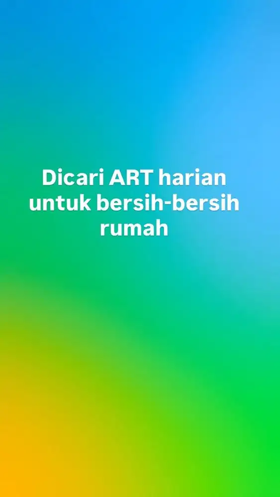 ART Harian Pulang Pergi