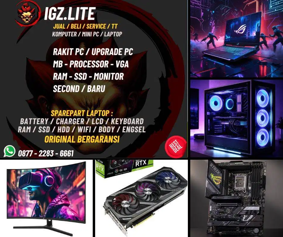 ️ Jual • Beli • Service • Upgrade PC, Semua Beres di Satu Tempat!