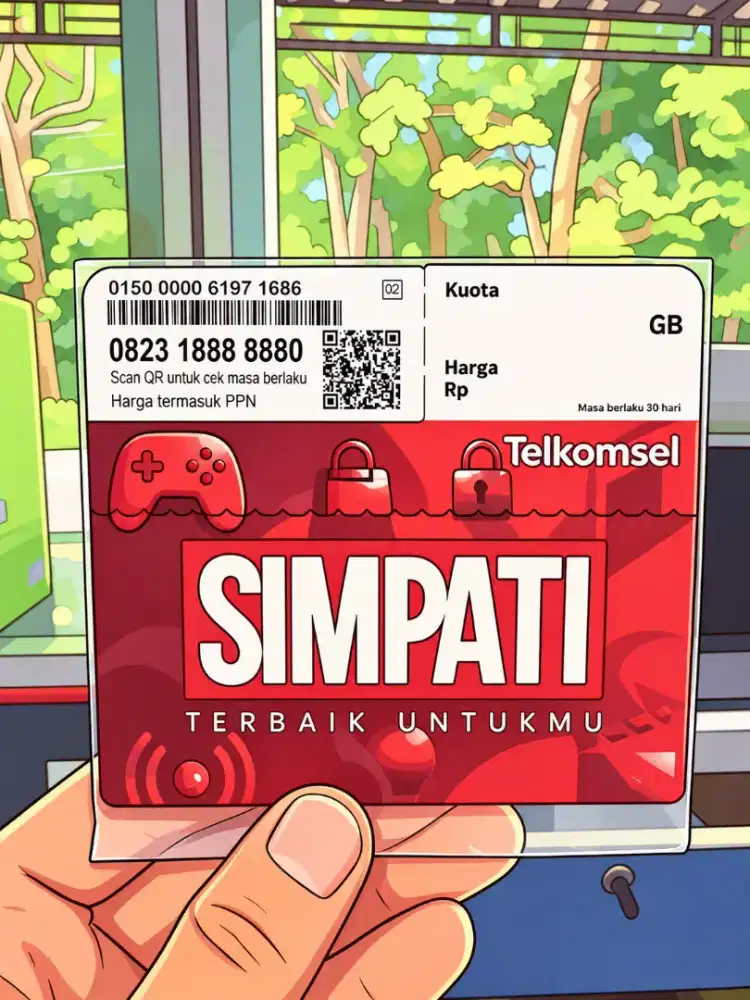 Nomor Cantik Telkomsel Rapi Hexa Delapan 18888880