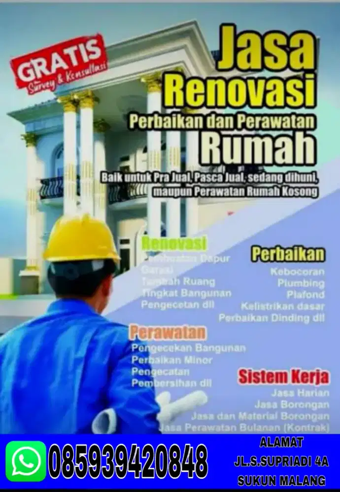 SOLUSI TUKANG BANGUNAN AMANAH DAN BERGARANSI