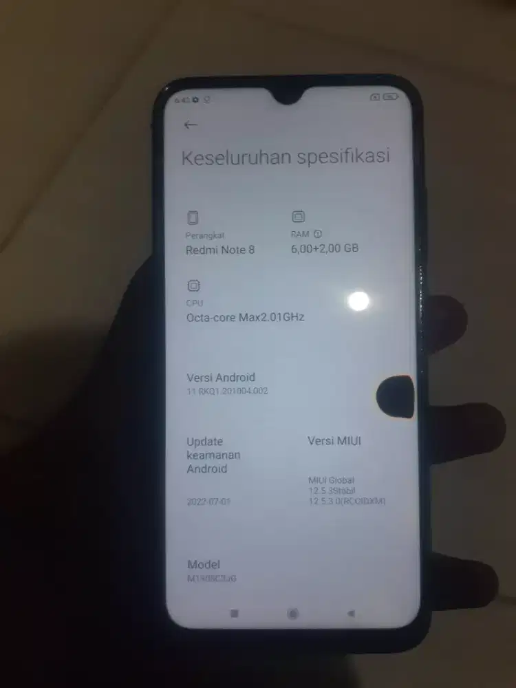 Redmi note 8 , 6+2/64GB