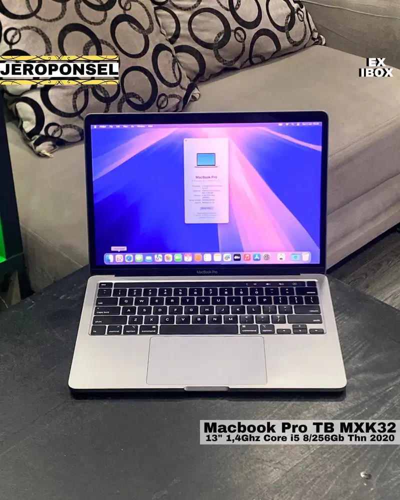 MACBOOK PRO 2020 i5 256GB GRAY EX IBOX MULUS ORIGINAL GARANSI