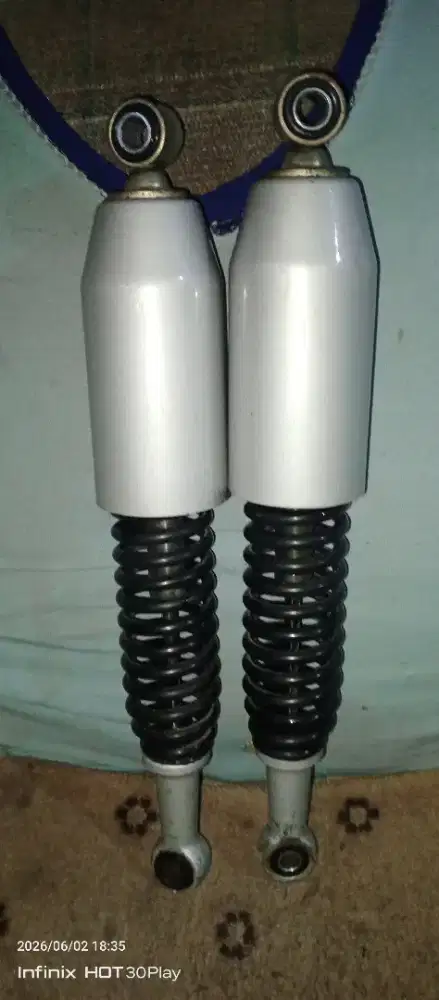 Jual shock motor bekas Suzuki Shogun 110 cc ukuran 36 bebek
