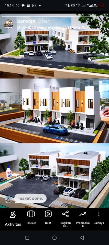Granada Ruko 2 lantai balaraja cikupa tangerang depan talaga bestari