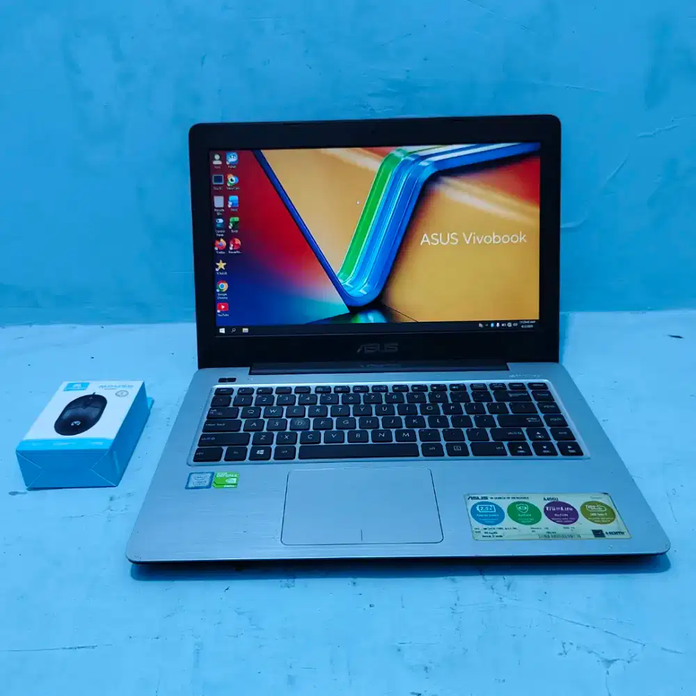 Laptop Gaming Asus Slim Core i5 Gen 7 Ram 8GB Dual VGA Siap pakai