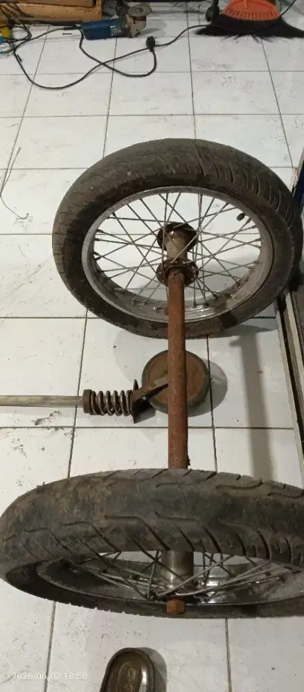 Roda set depan belakang untuk gerobak