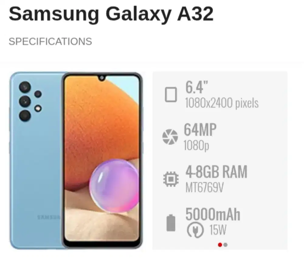 Samsung A32 4G Minus dikit Nett 1jt Passs. Lok.Kalimalang