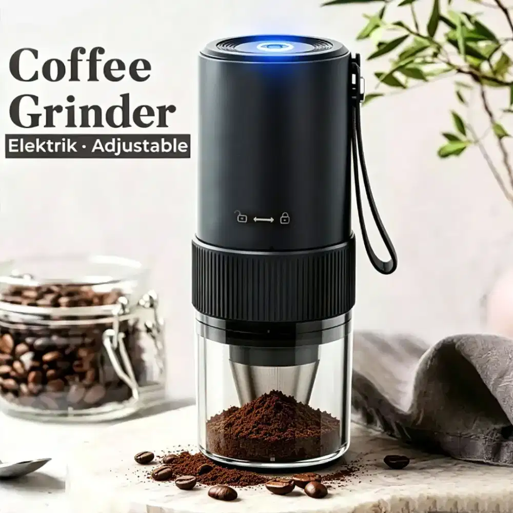 Grinder Penggiling Biji Kopi Portable Outdoor Batrai