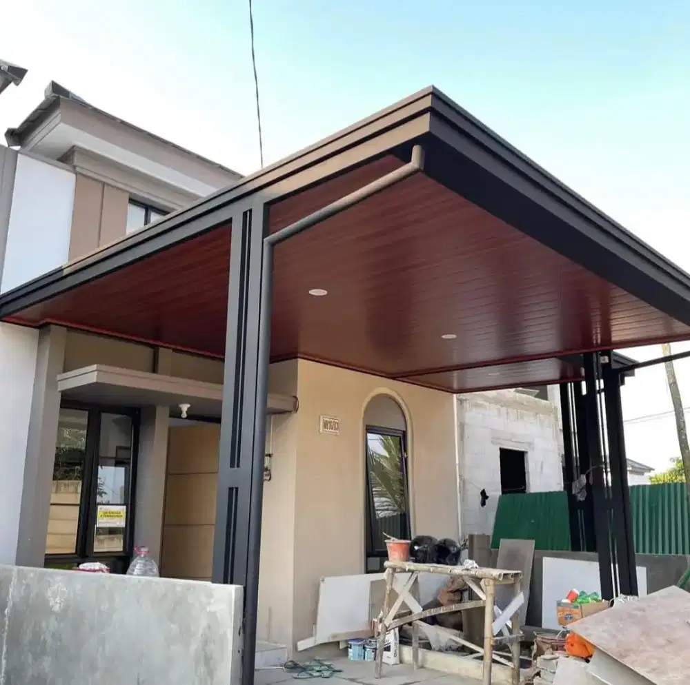 pemasangan kanopi minimalis