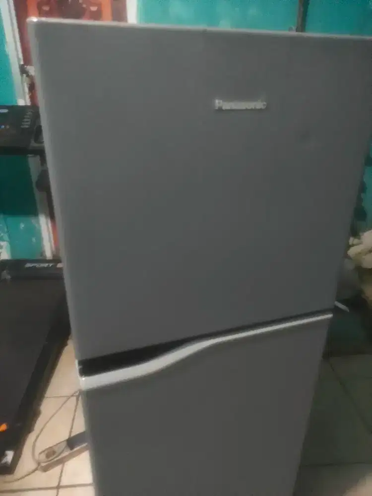 panasonic 2 pintu mulus luar dalam dingin atas bawah normal mesin ori
