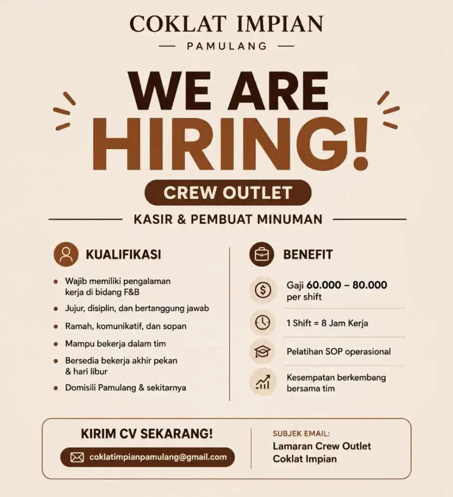 LOKER KASIR & WAITRESS