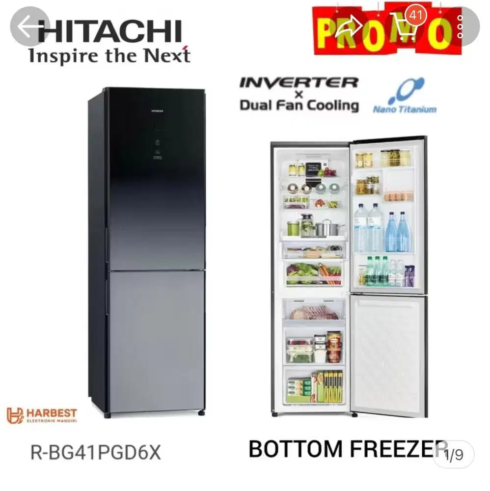 Kulkas Hitachi 2 pintu