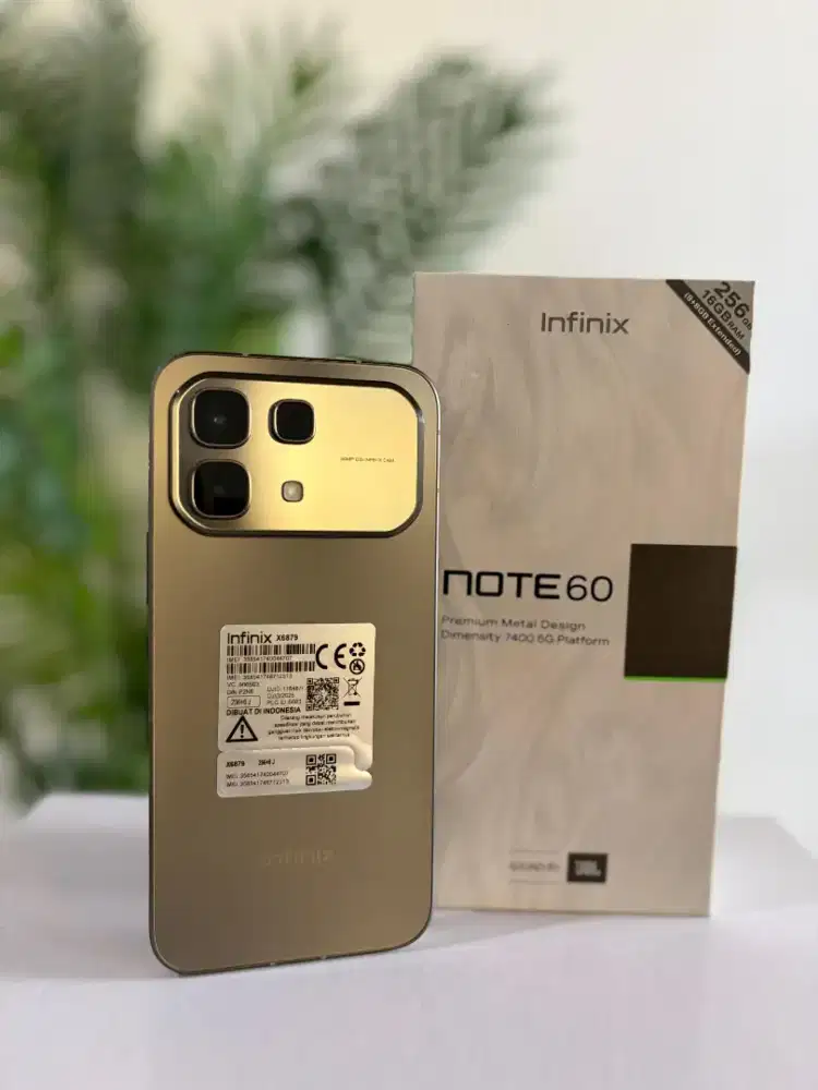INFINIX NOTE 60 8+8/256GB SECOND LIKE NEW MULUS FULLSET NO MINUS