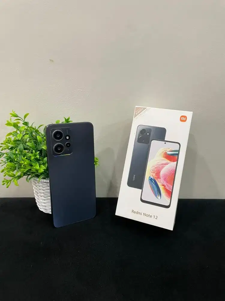 Xiaomi Redmi Note 12 6/128 Black mulus Fullset Ori Sinyal Permanent