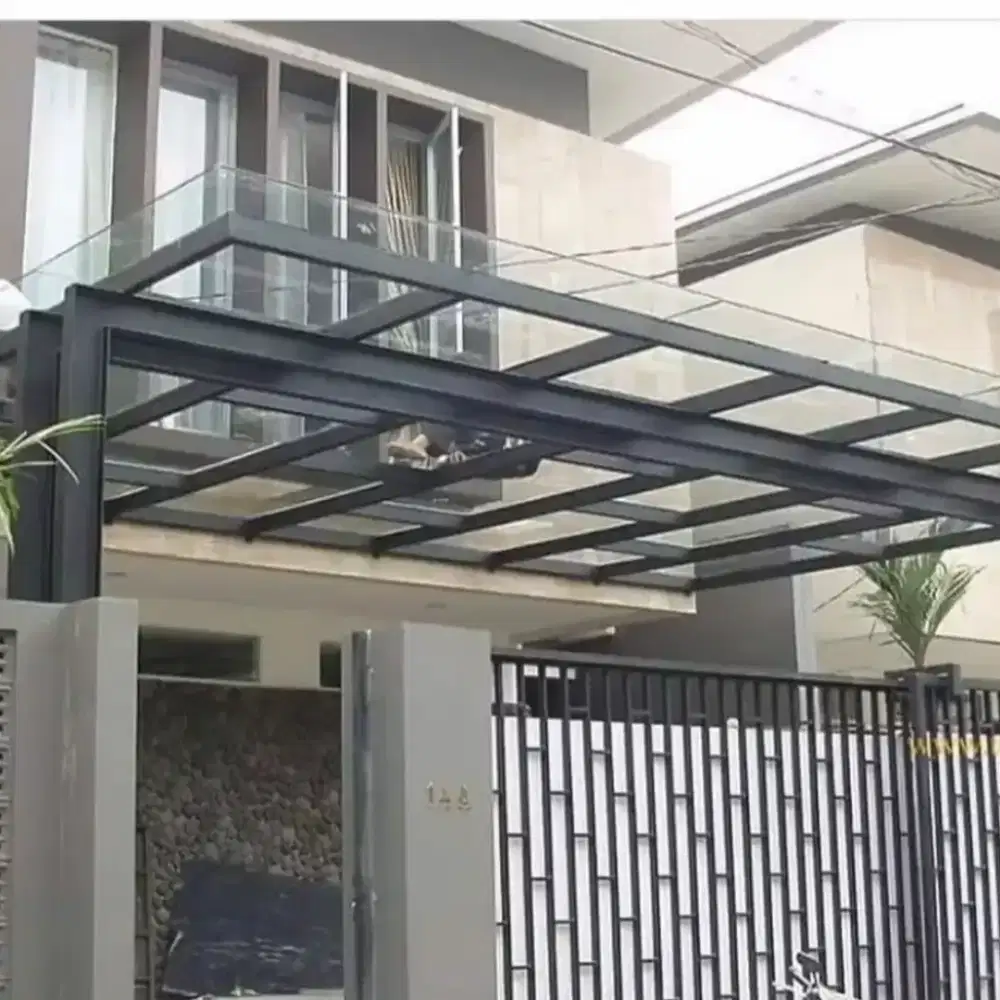 Kanopi kaca mewah elegan $40