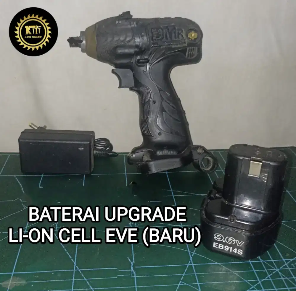 Hitachi Koki / Hikoki impact driver cordless 9.6V upgrade cell baterai