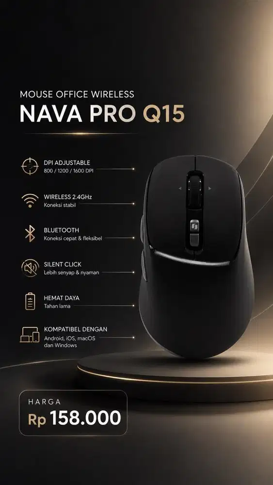 Rexus Nava pro Q15 mouse bluetooth