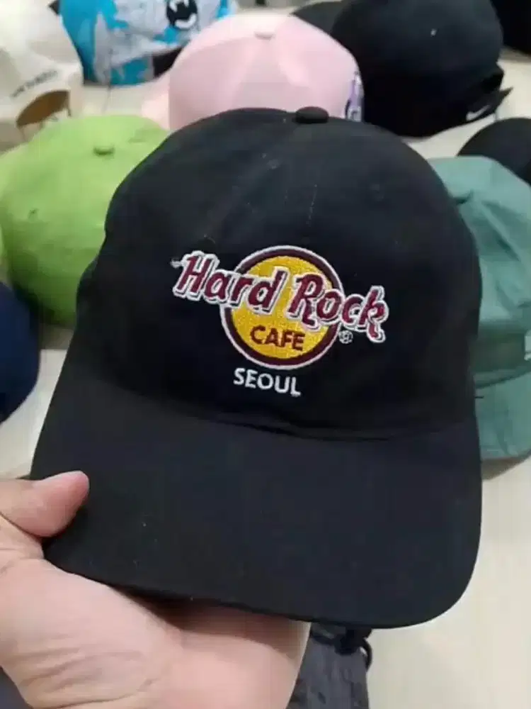 Topi Caps Cap Hat Hats Hardrock Hard Rock Cafe Authentic Original