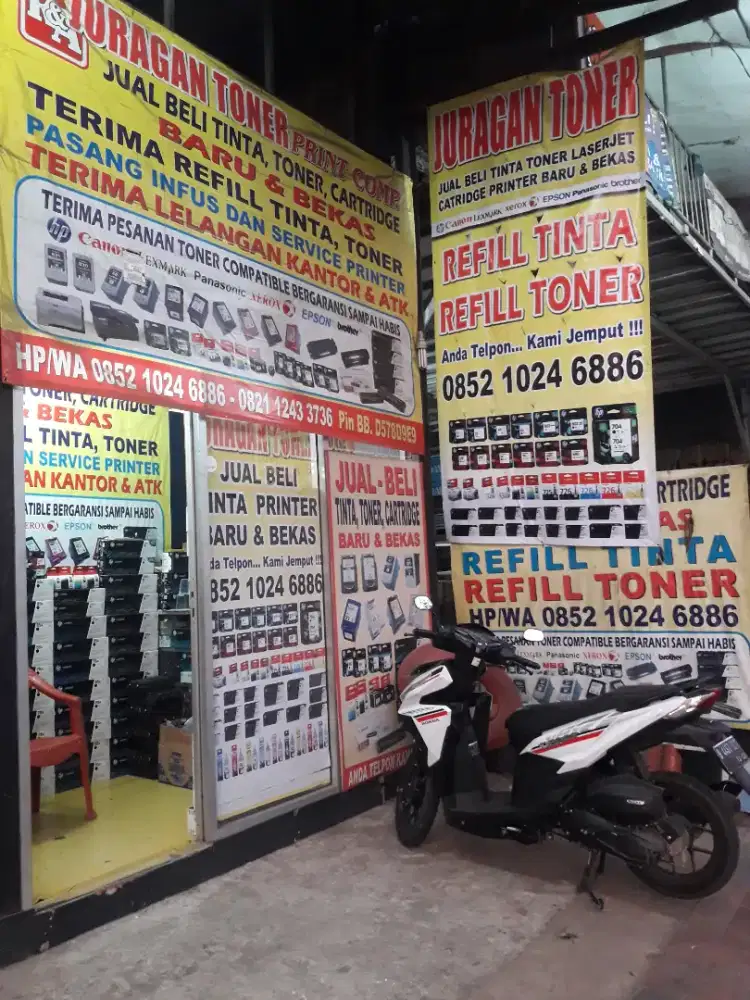 Jual beli tinta cartridge printer baru dan bekas dengan harga pantas